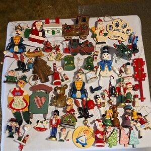 Festive Wooden Christmas Ornament Collection